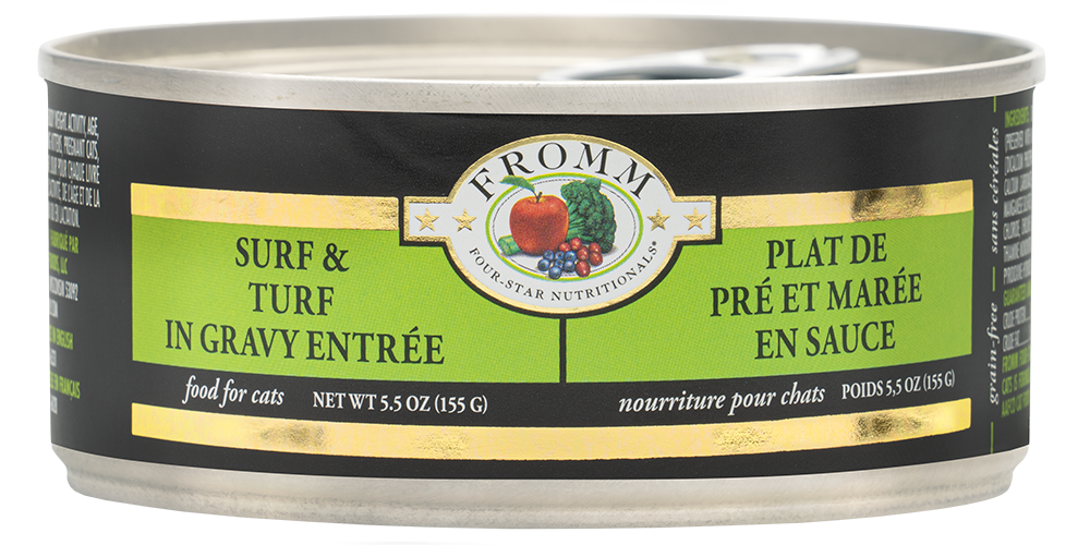 Fromm Cat Surf &amp; Turf in Gravy 5.5 oz