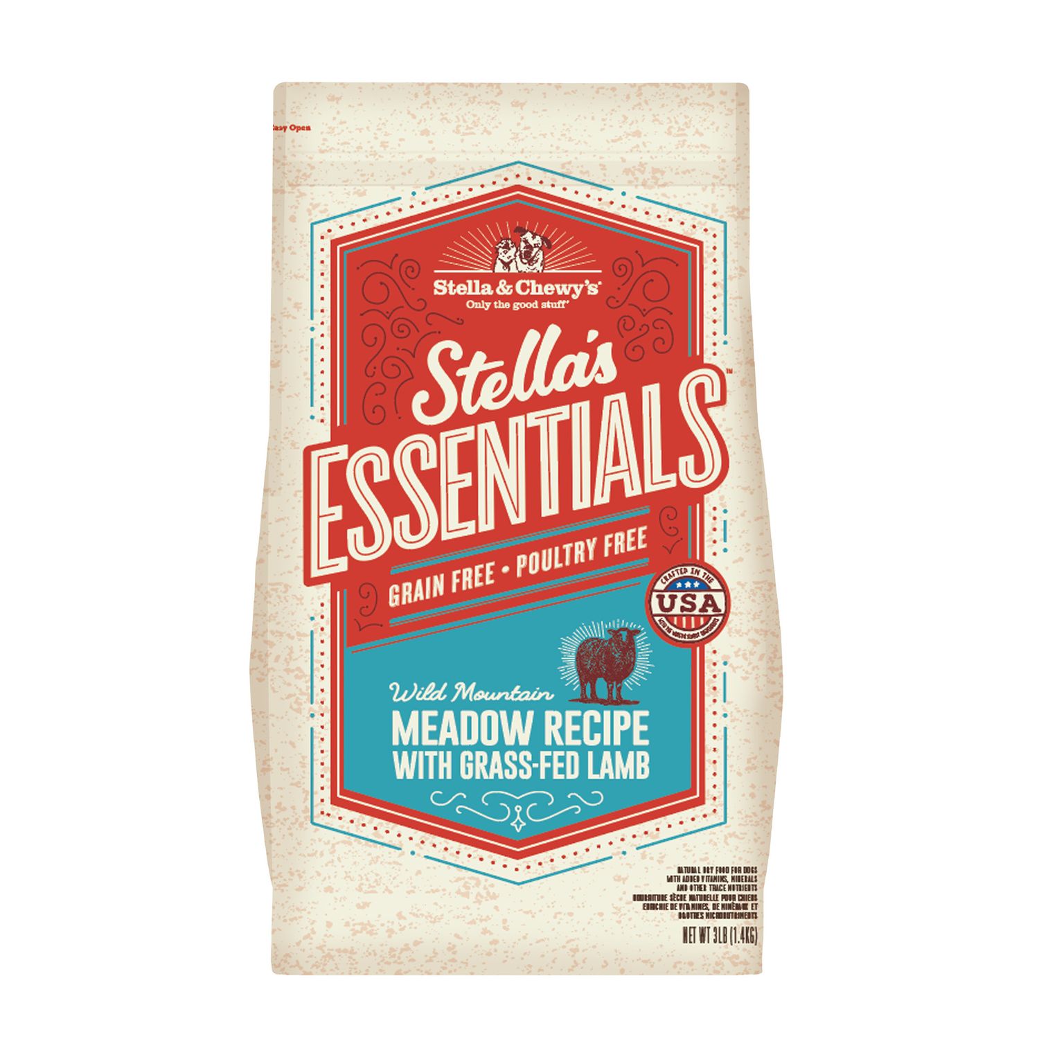 Stella &amp; Chewy's Meadow Lamb Essentials, Size: 3 lb