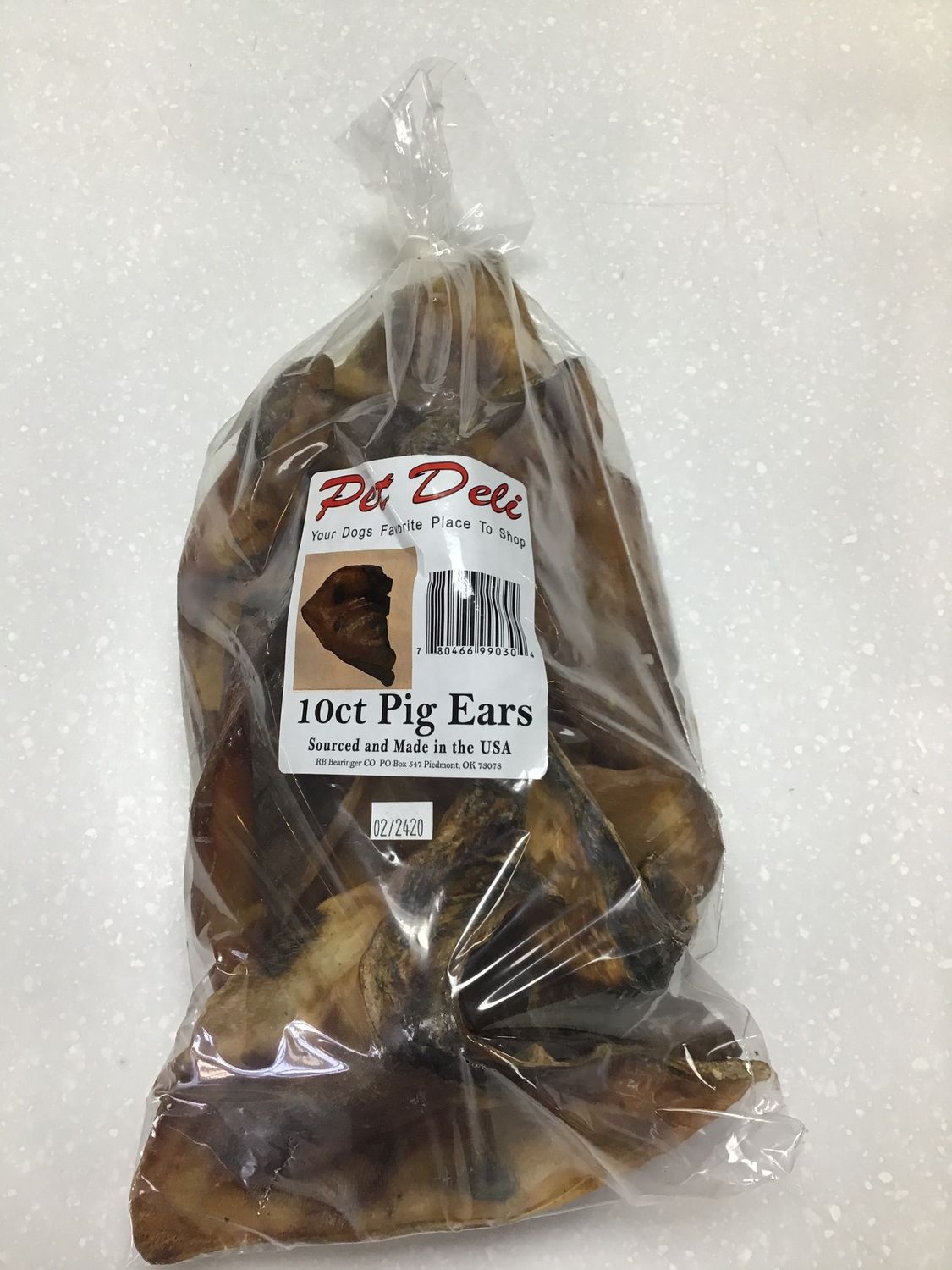 Pet Deli Pig Ears Bagged 10 ct