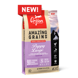 Orijen Amazing Grains Dog Food Large Breed Puppy 22.5lb