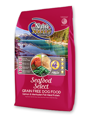 Nutrisource GF Dog Food Seafood Select, Bag Size: 5 lb, Flavor: Salmon