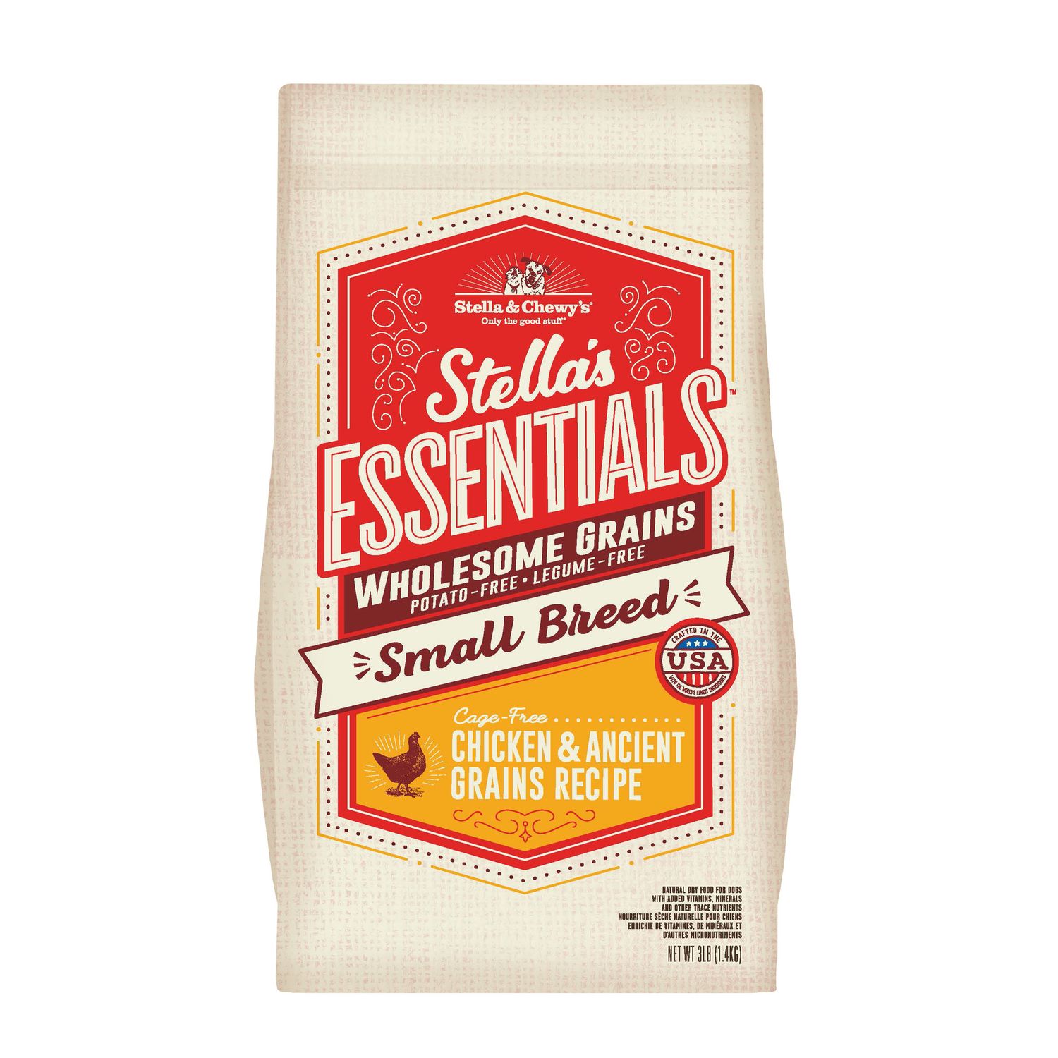 Stella &amp; Chewy's Small Breed Chicken &amp; Ancient Grains Essentials, Size: 3 lb