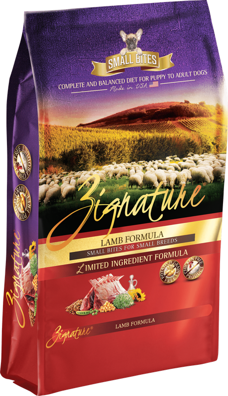 Zignature Dog Food Lamb Formula Small Bites