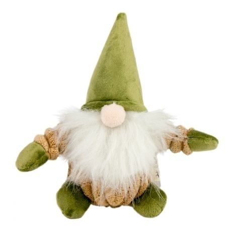 Tall Tails Plush Gnome w/ Squeaker Toy 7”