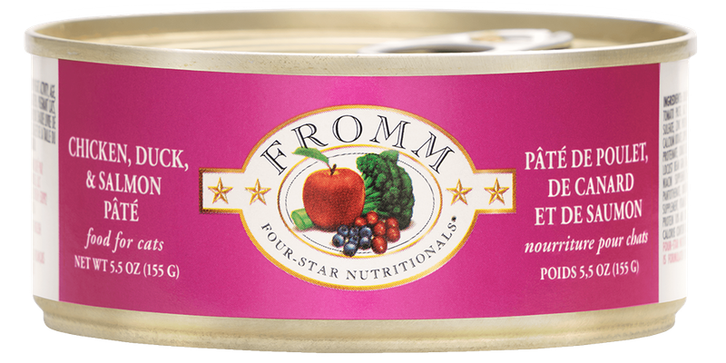 Fromm 4 Star Cat Chicken/Duck/Salmon 5.5oz