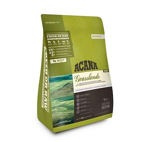 Acana Cat Food Grasslands , Bag Size: 4 lb, Flavor: Grasslands