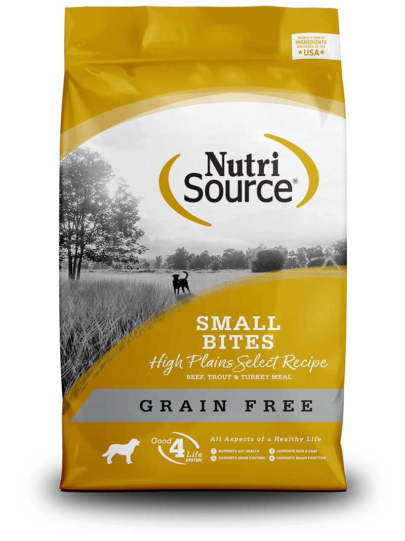 Nutrisource GF Dog Food Small Bites High Plains Select