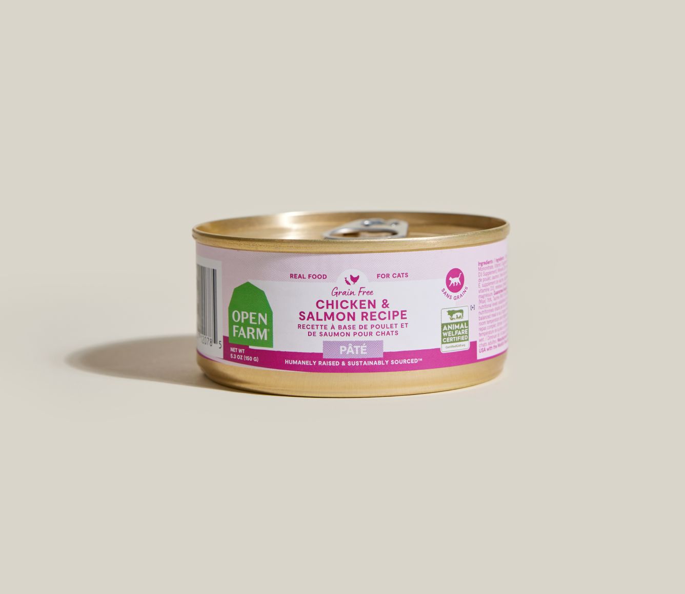 Open Farm Cat Can, Flavor: Chicken &amp; Beef Pate, Size: 2.8 oz
