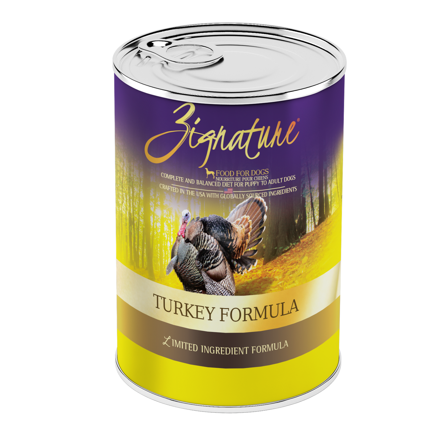 Zignature Canned Dog Food, Size: 13 oz, Flavor: Turkey