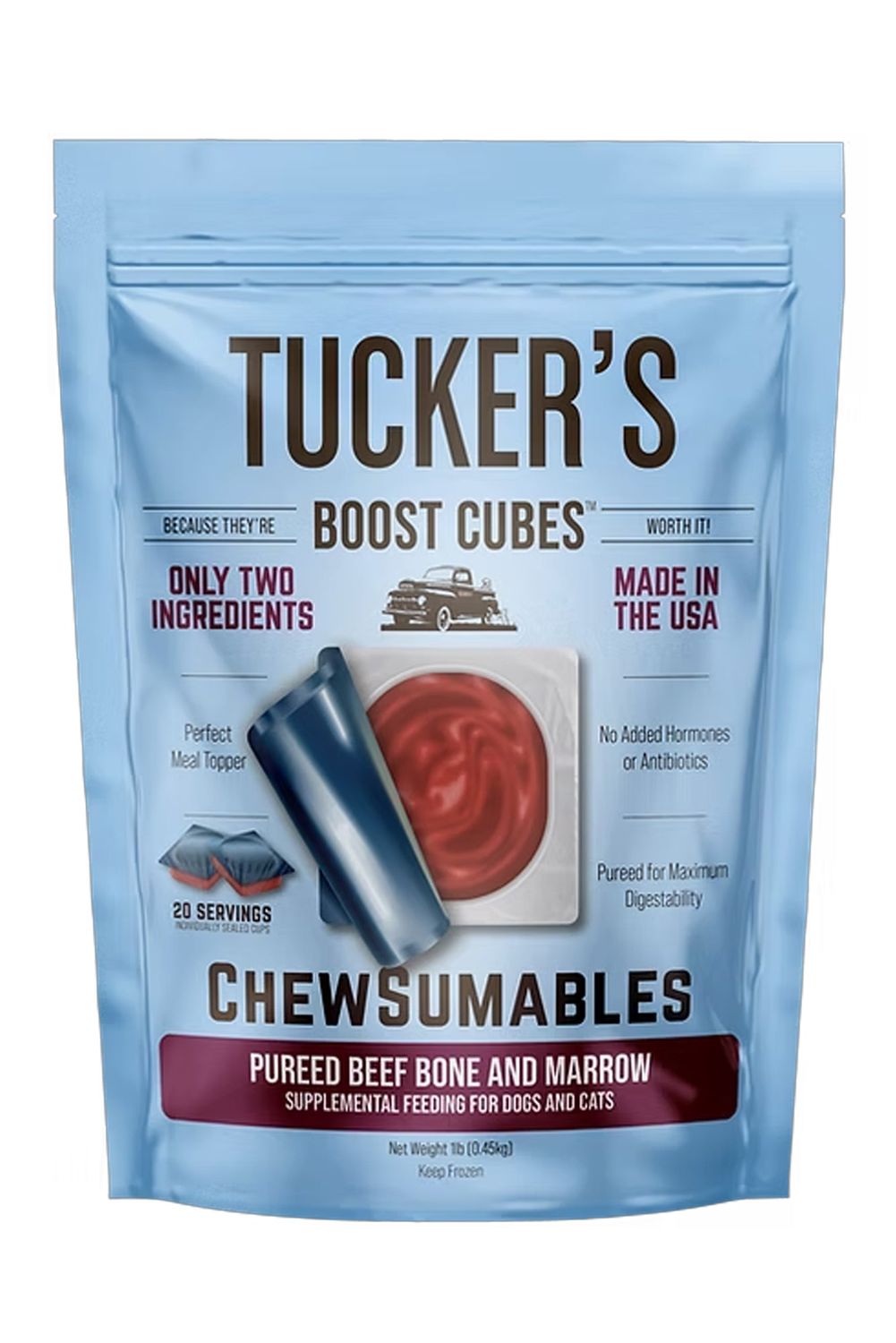 Tucker’s Boost Cubes , Flavor: Beef Bone &amp; Marrow, Size: 1 lb