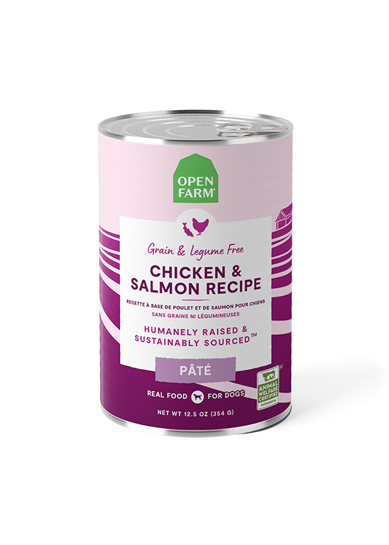 Open Farm Dog Can, Flavor: Chicken &amp; Salmon Pate, Size: 12.5 oz