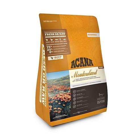 Acana Cat Food Meadowland , Bag Size: 4 lb, Flavor: Meadowland