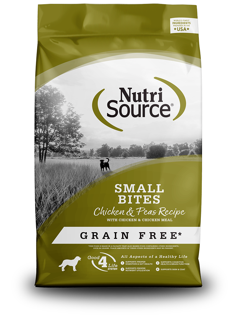 Nutrisource GF Dog Food Small Bites Chicken &amp; Pea
