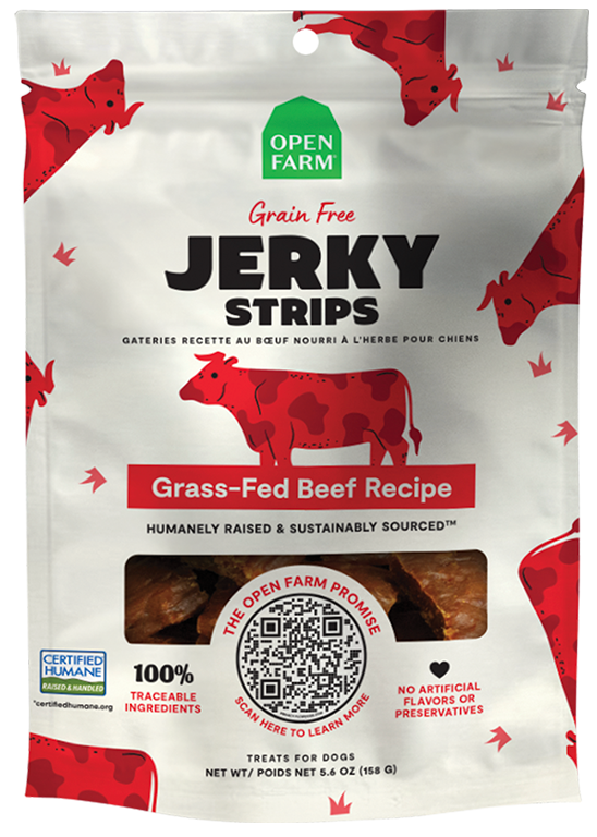 Open Farm Jerky Strips Treats 5.6 oz 