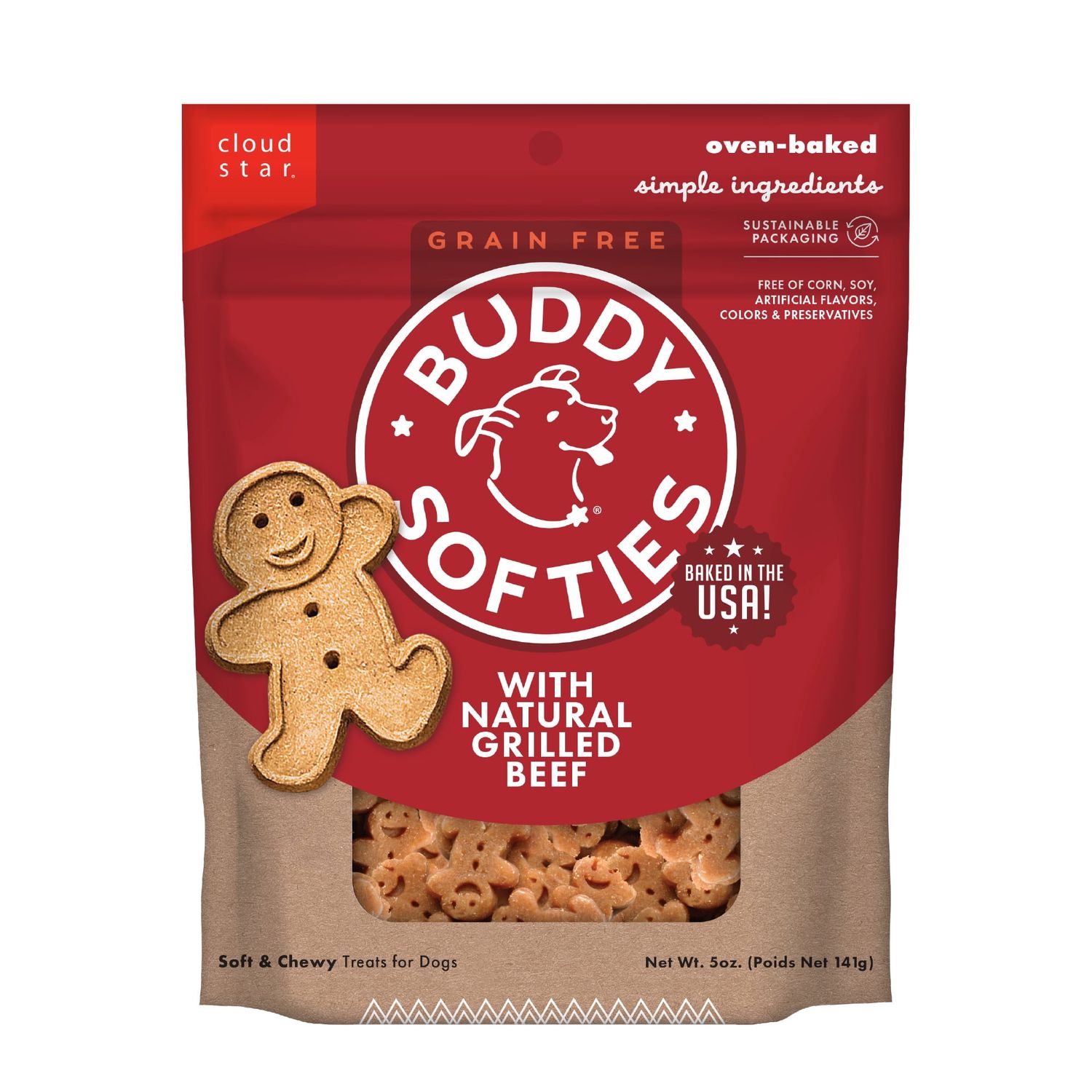 Buddy Biscuits GF Soft Beef 5 oz