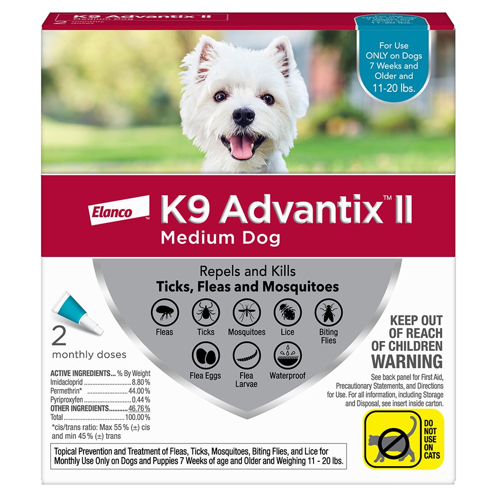 K9 Advantix II Medium Dog 2 pk