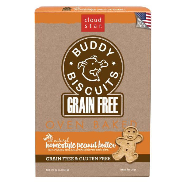 Buddy Biscuits Gf Peanut Butter 14oz