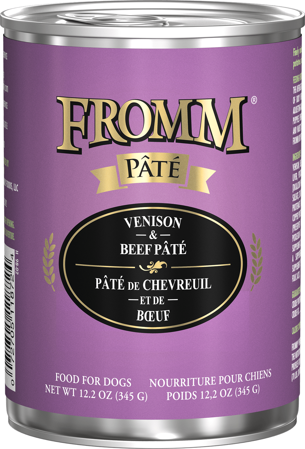 Fromm Gold Venison n Beef Paté 12oz