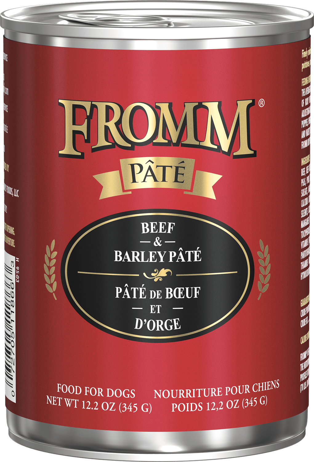 Fromm Gold Beef and Barley Pate 12 oz