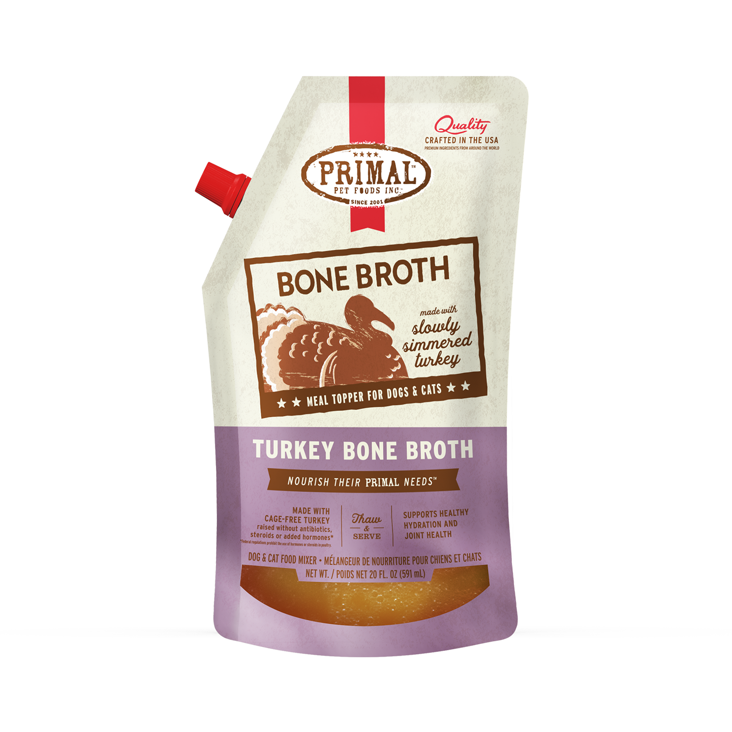 Primal Bone Broth 20oz (Turkey)