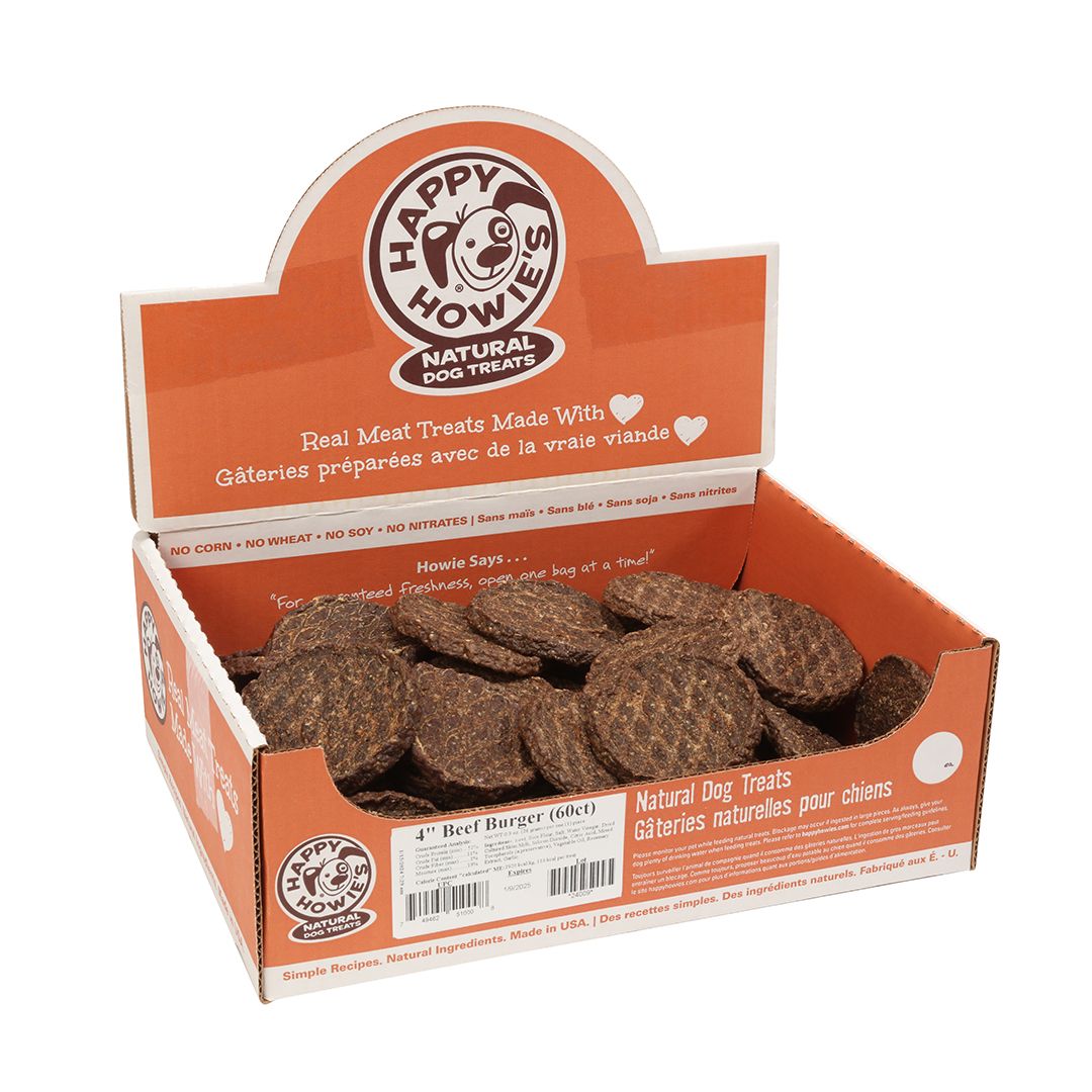 Happy Howies 4” Beef Burgers (60)