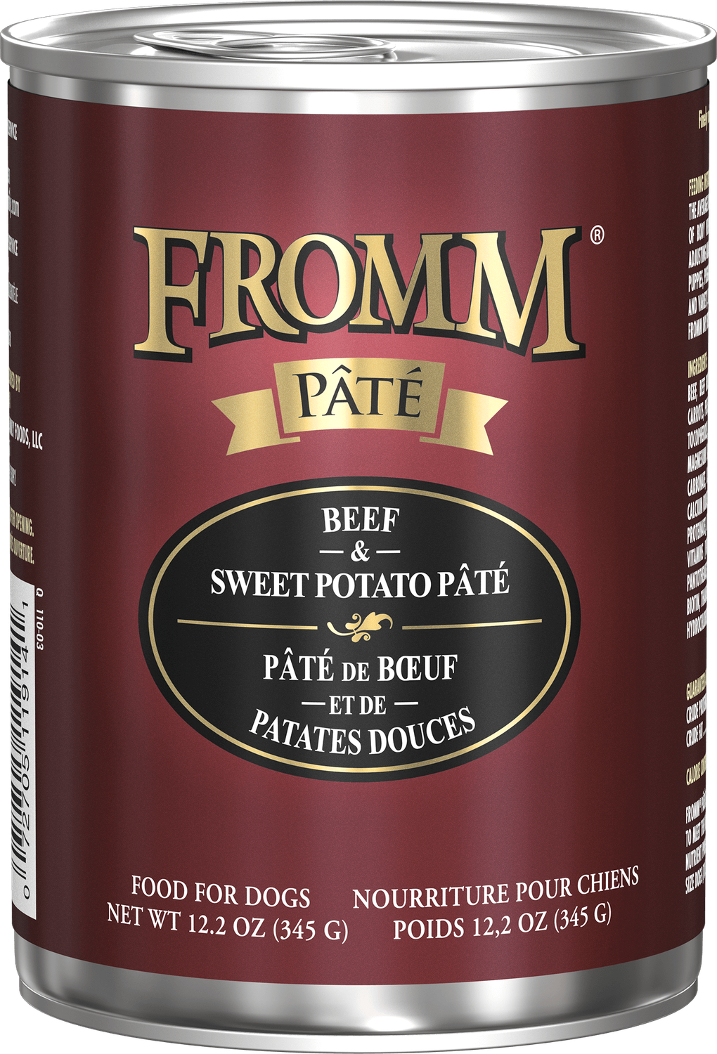 Fromm Dog Can 4 Star GF 12oz Beef &amp; Sw Potato