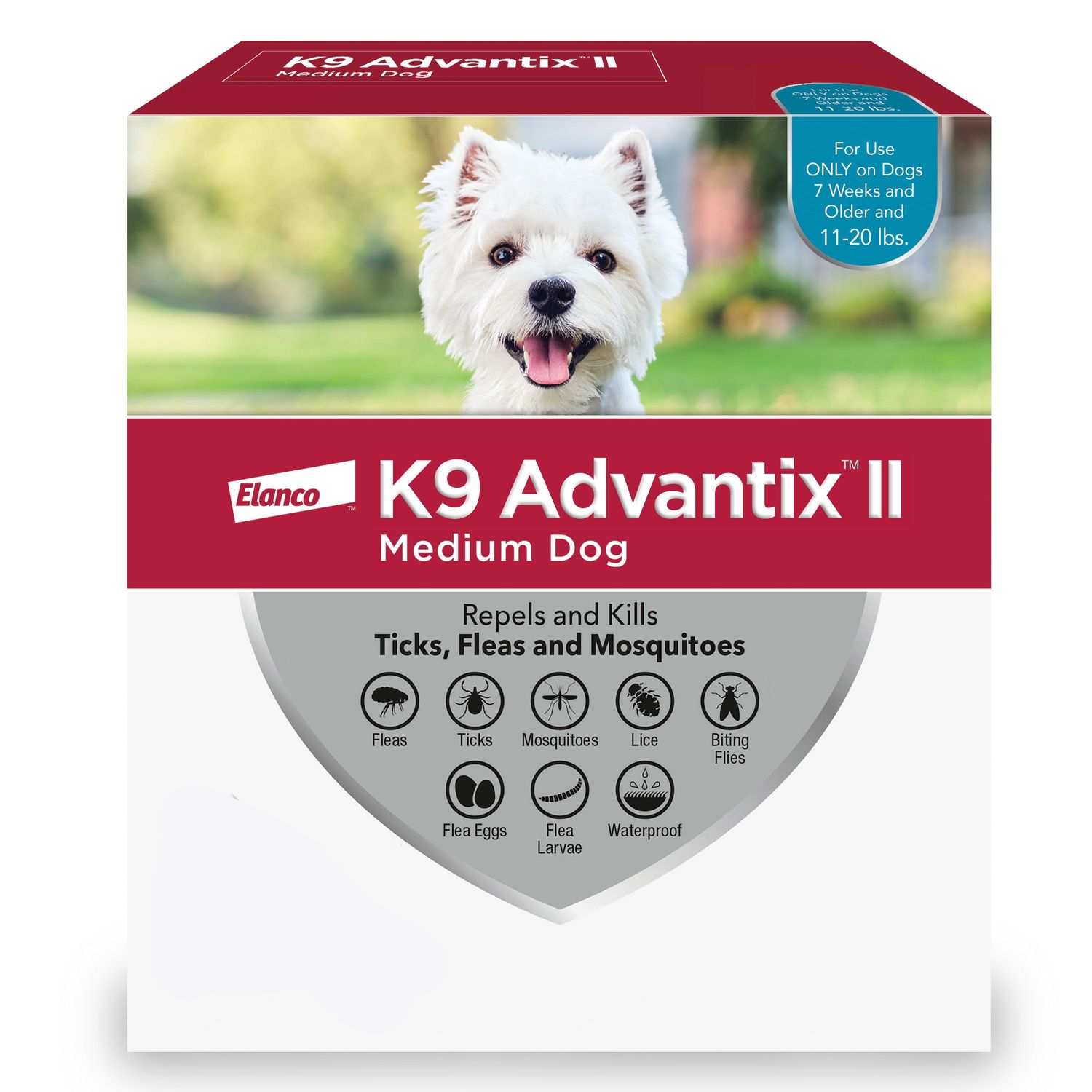 K9 Advantix II Medium Dog 6 pk