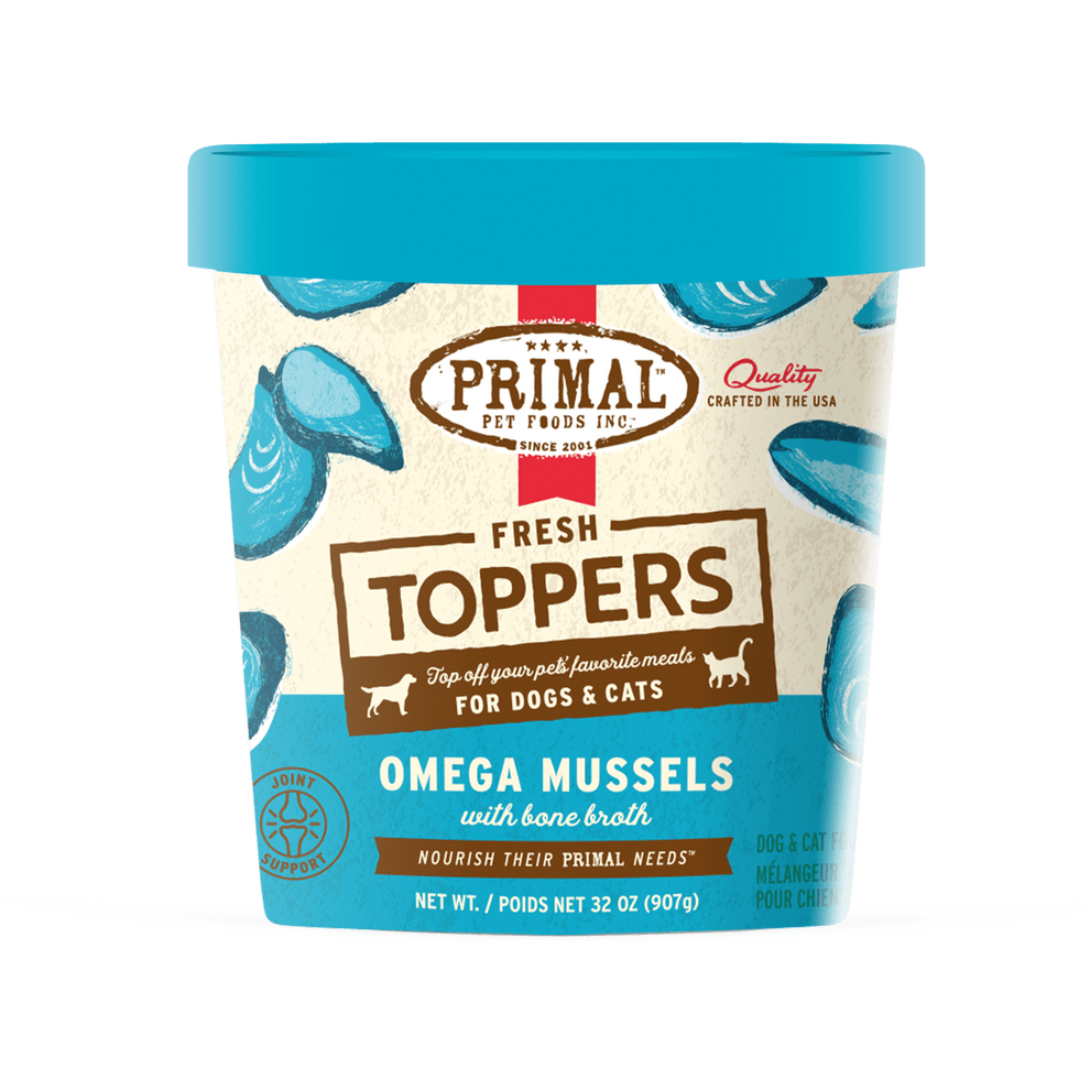 Primal Fresh Topper Omega Mussels 32oz
