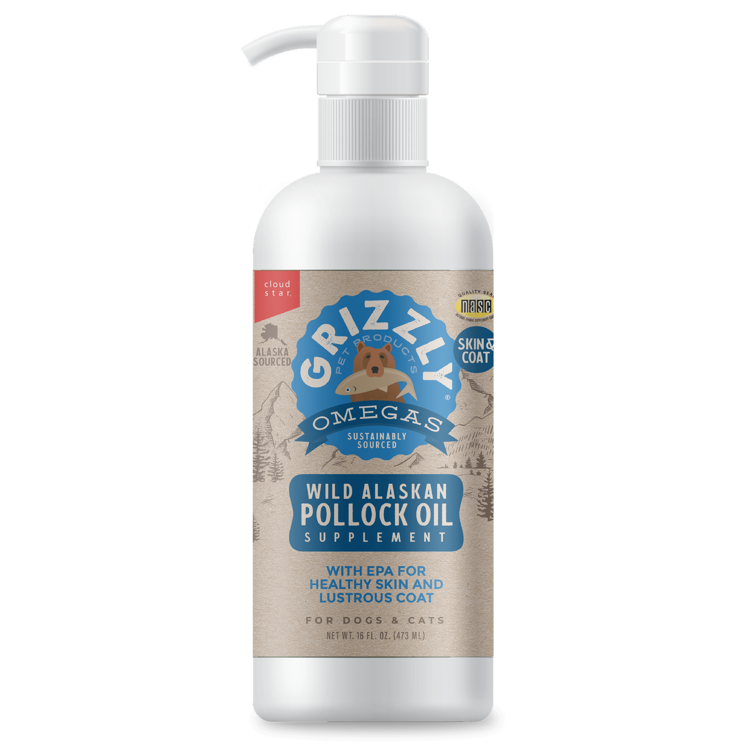 Grizzly Pollock Oil 16 oz
