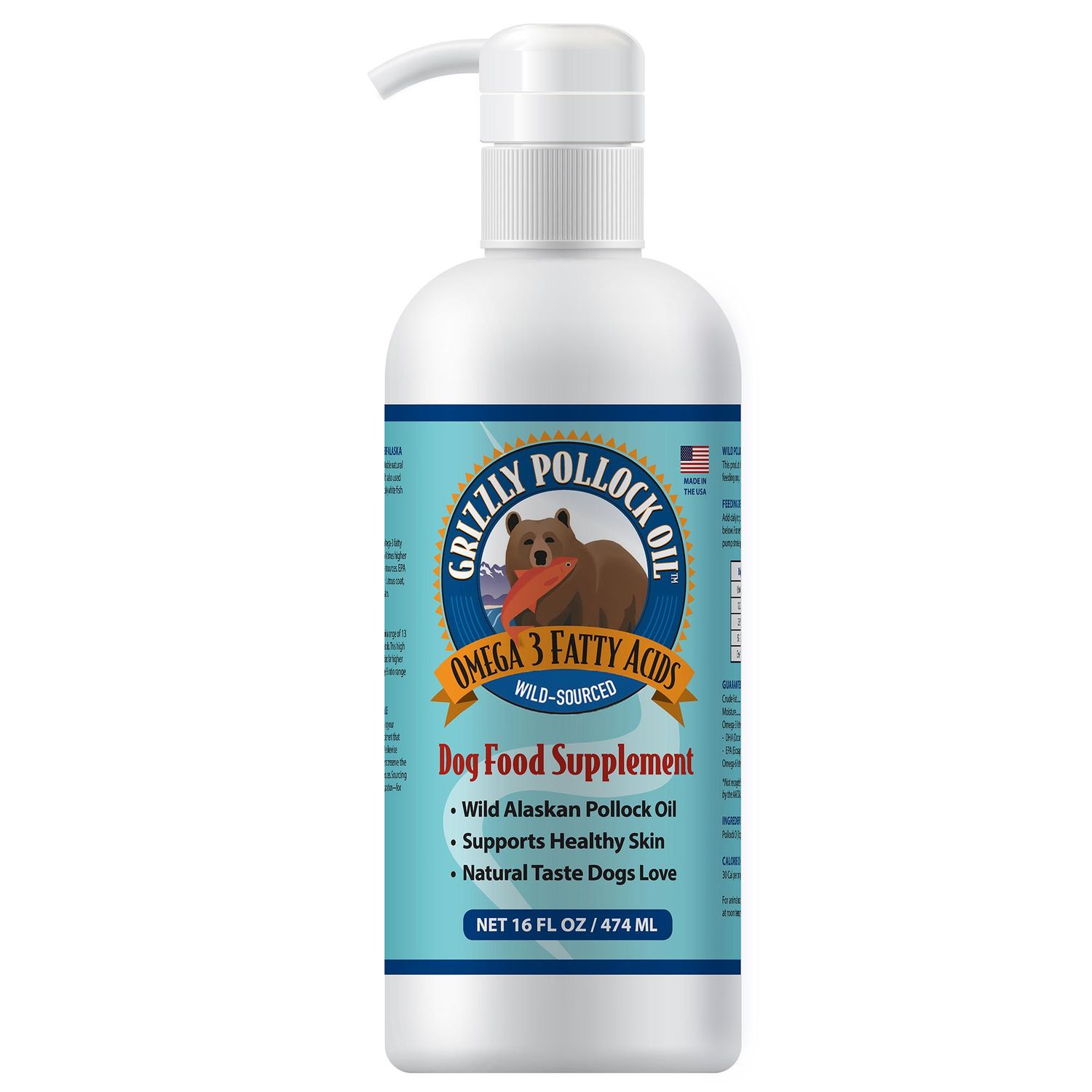 Grizzly Pollock Oil 16 oz