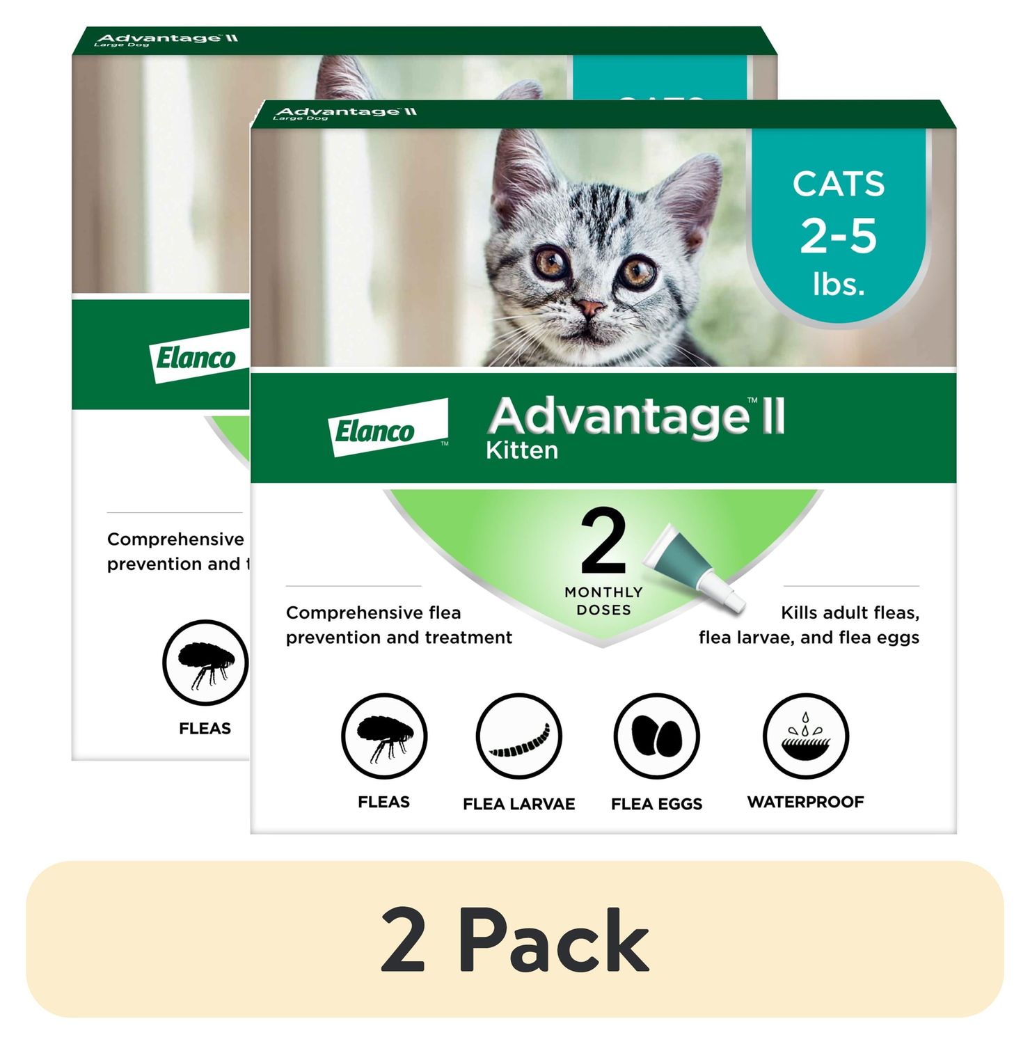 Advantage II Kitten 2 pk