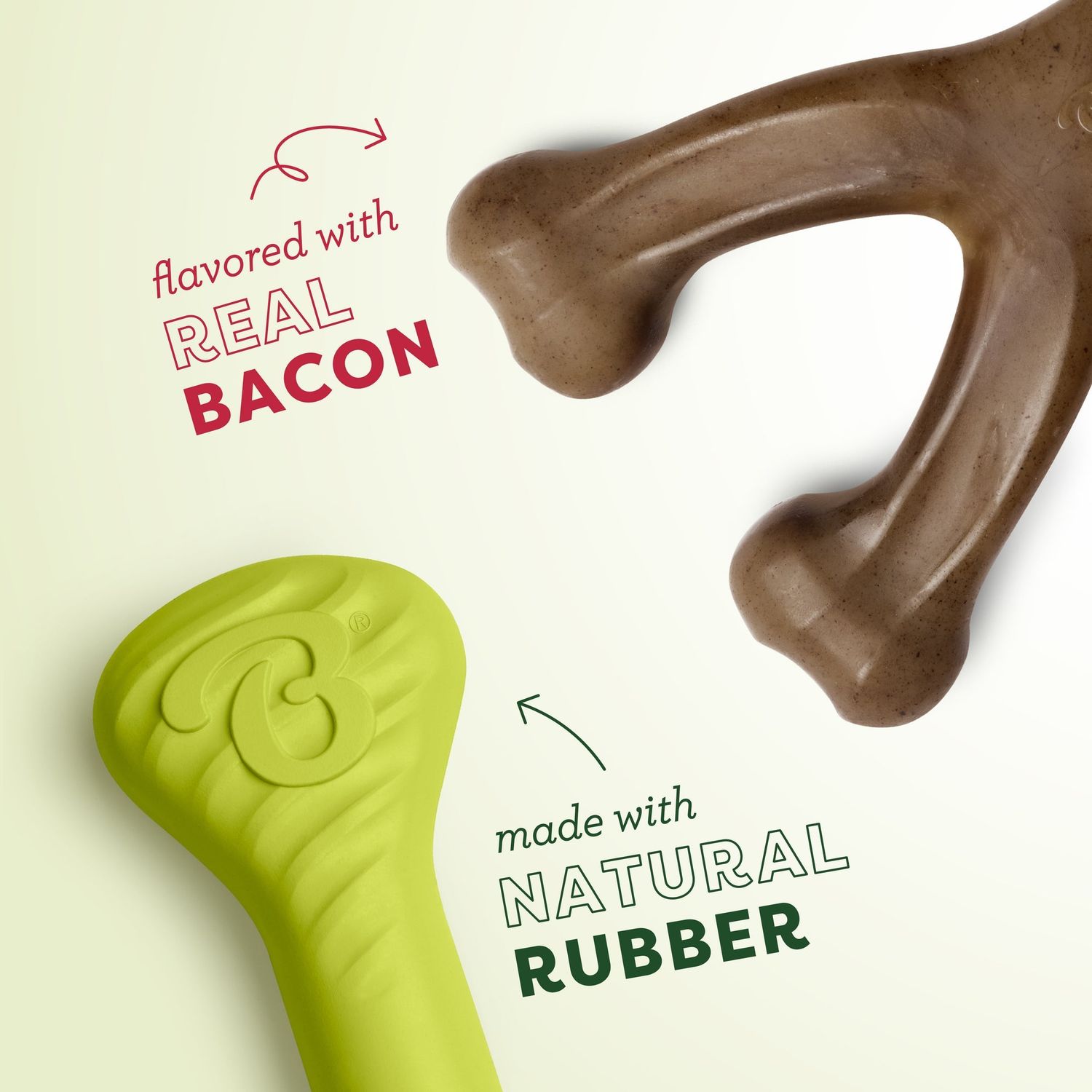 Benebone Puppy 2pk Stick/Zag Bacon