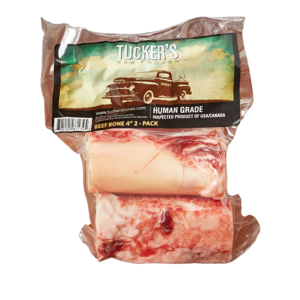 Tucker’s Frozen Raw Beef 2” 4 pack Bones