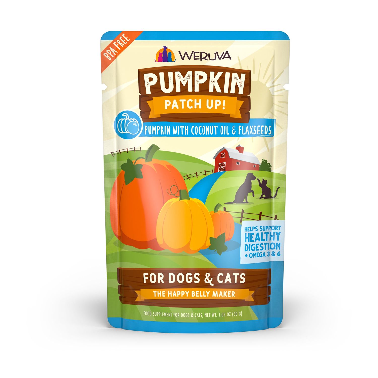 Weruva Pumpkin Patch Up 1.05 oz (Coconut Oil/Flaxseed)