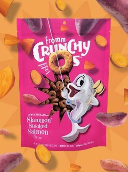 Fromm Crunchy O's Dog Treats Slammon' Smoked Salmon 6oz