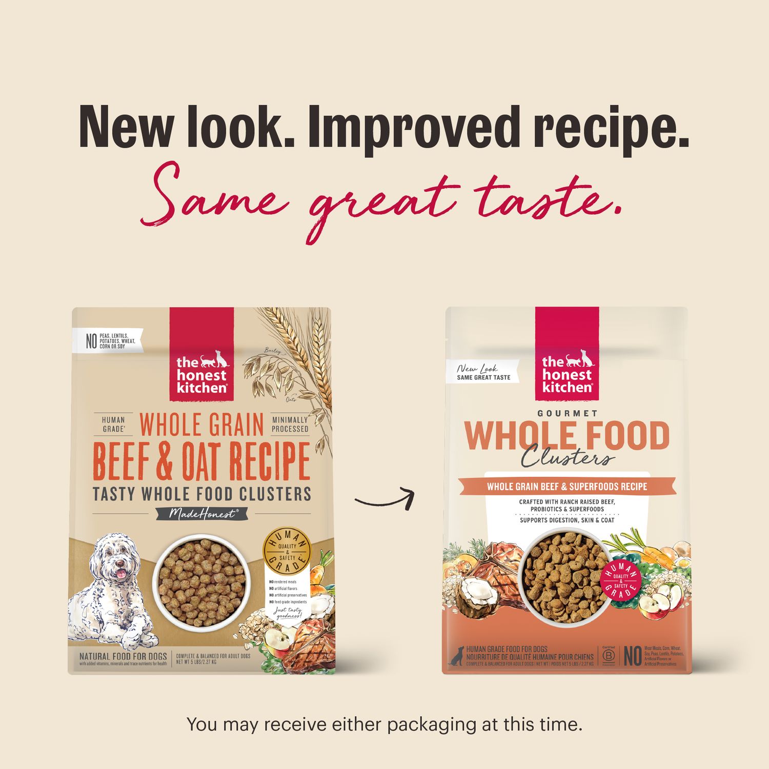 Honest Kitchen Clusters Beef &amp; Oats 20lb