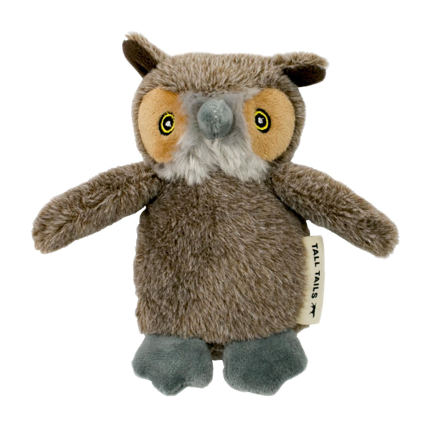 Tall Tails Plush Owl w/ Squeaker Toy 5"