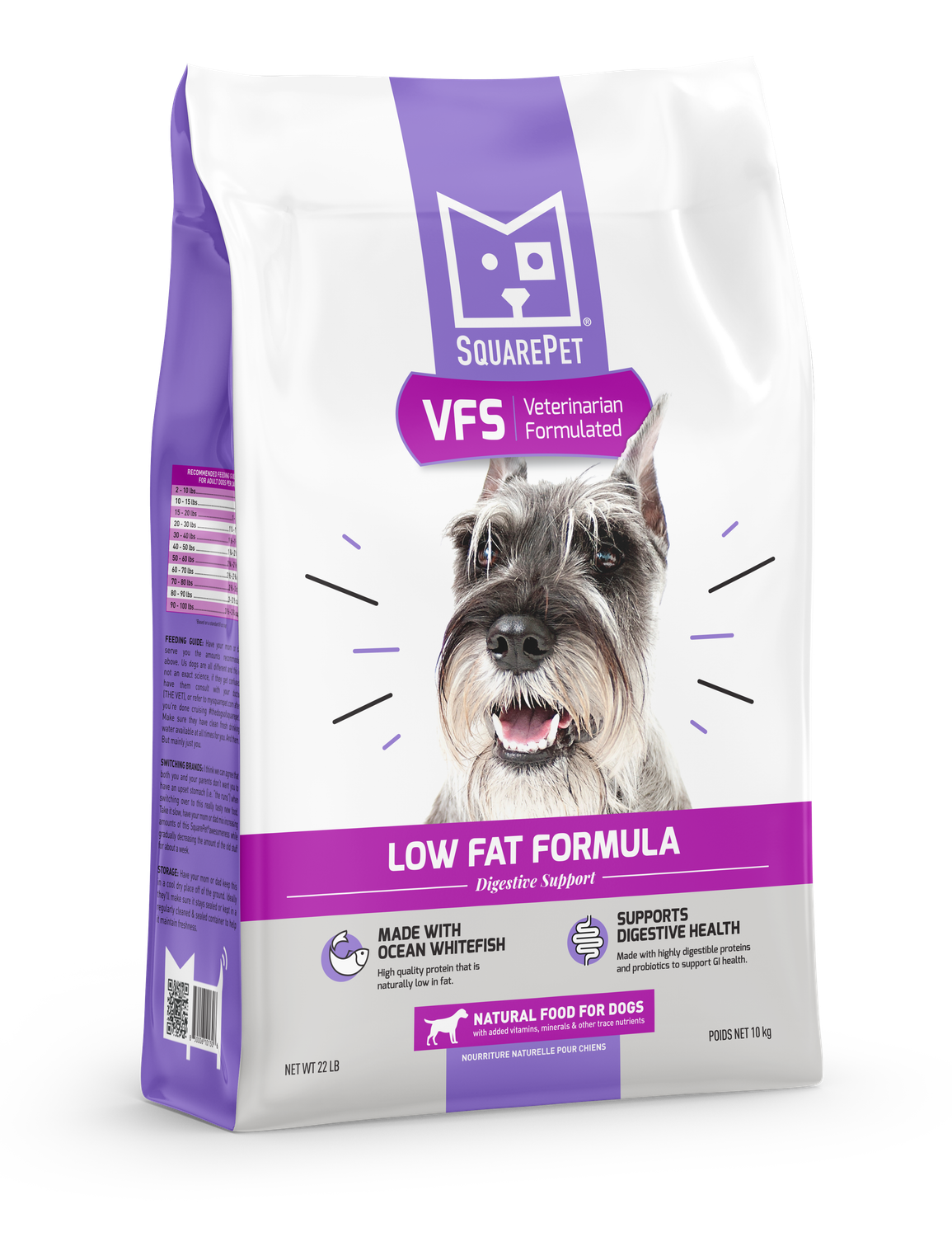 Square Pet VFS Gastrointestinal LOW FAT 22#