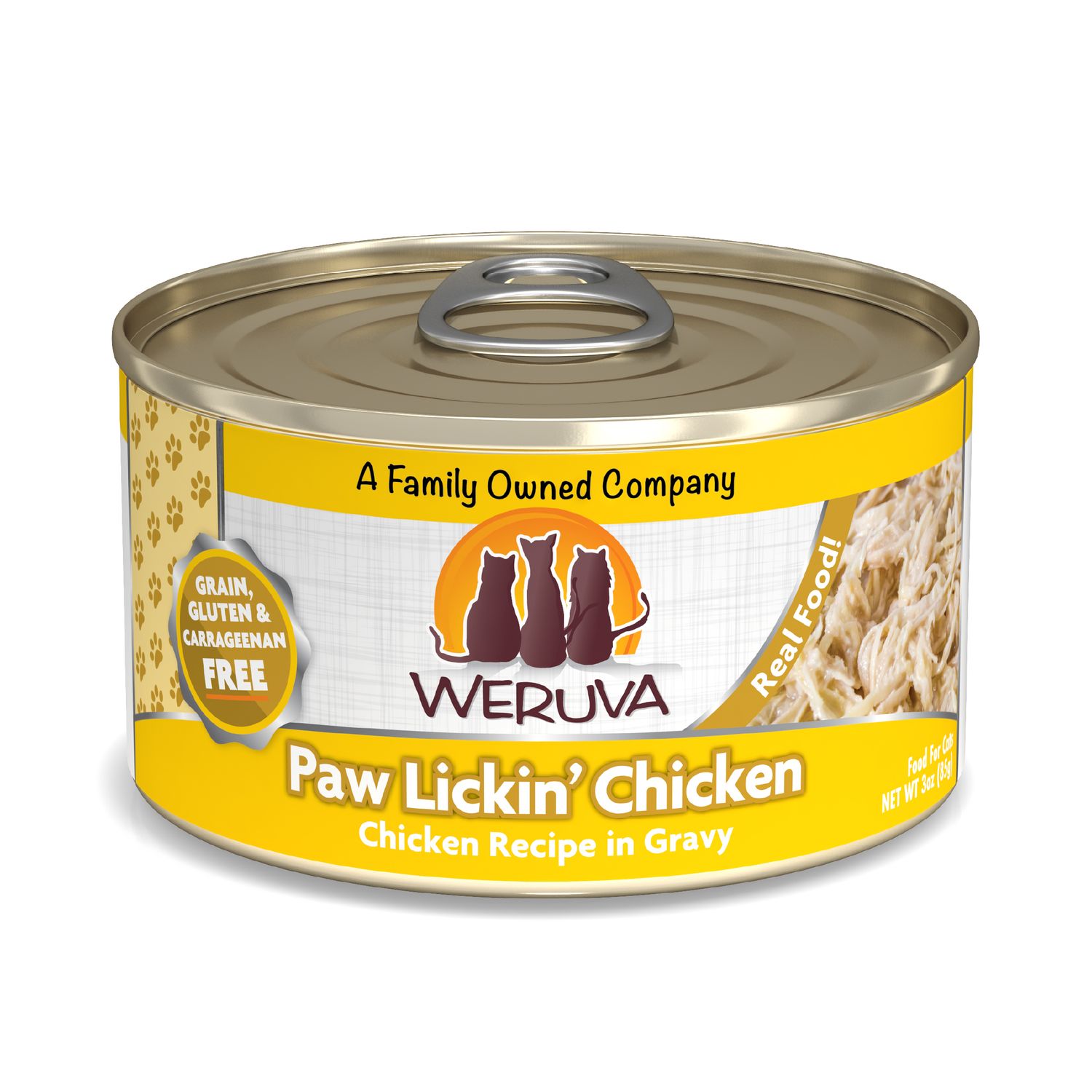 Weruva Canned Cat Food Paw Lickin Chicken 3 oz
