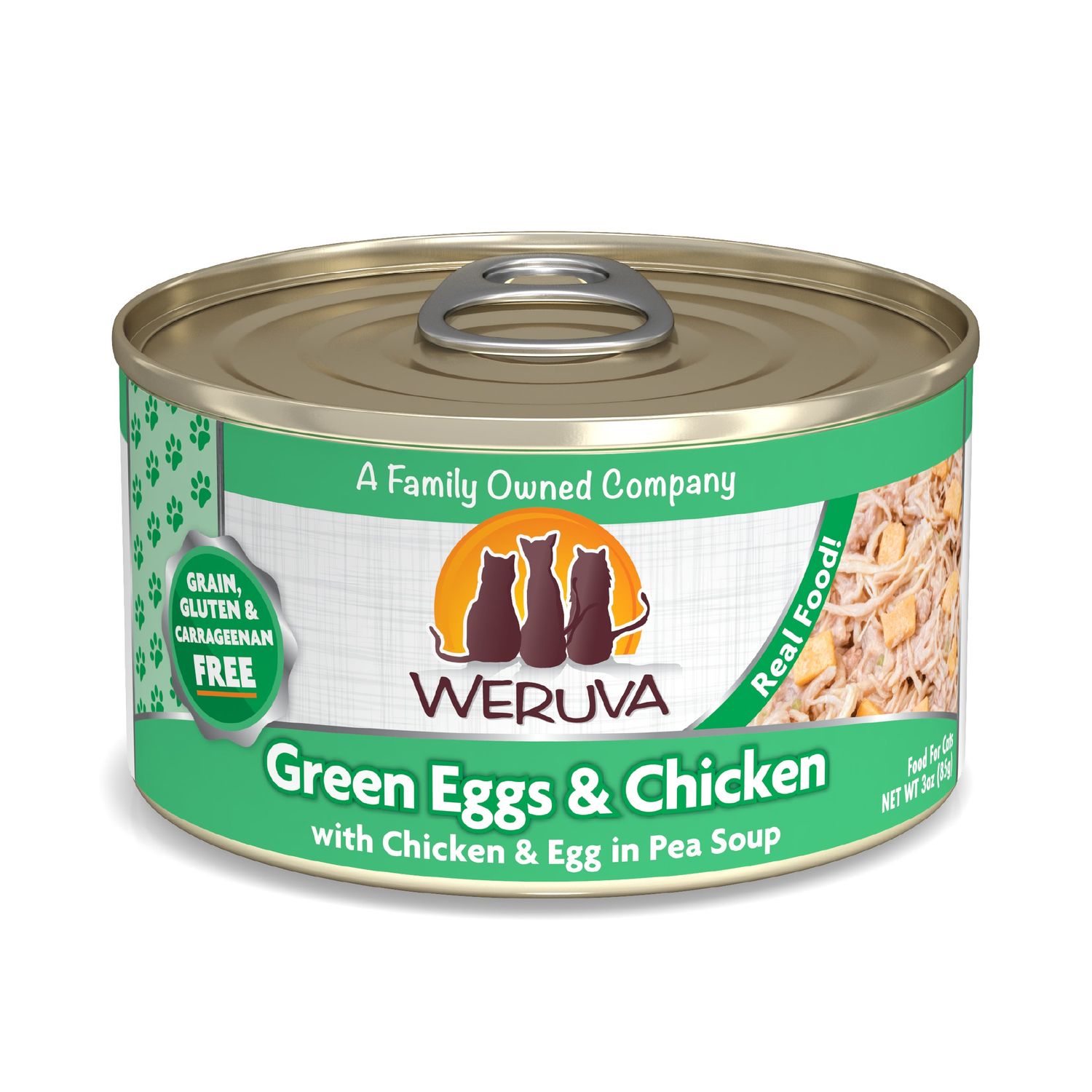 Weruva Canned Cat Food Green Eggs &amp; Chicken  3 oz