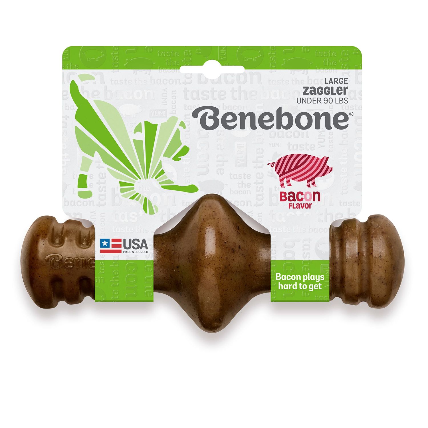 Benebone Zaggler Bacon Lg