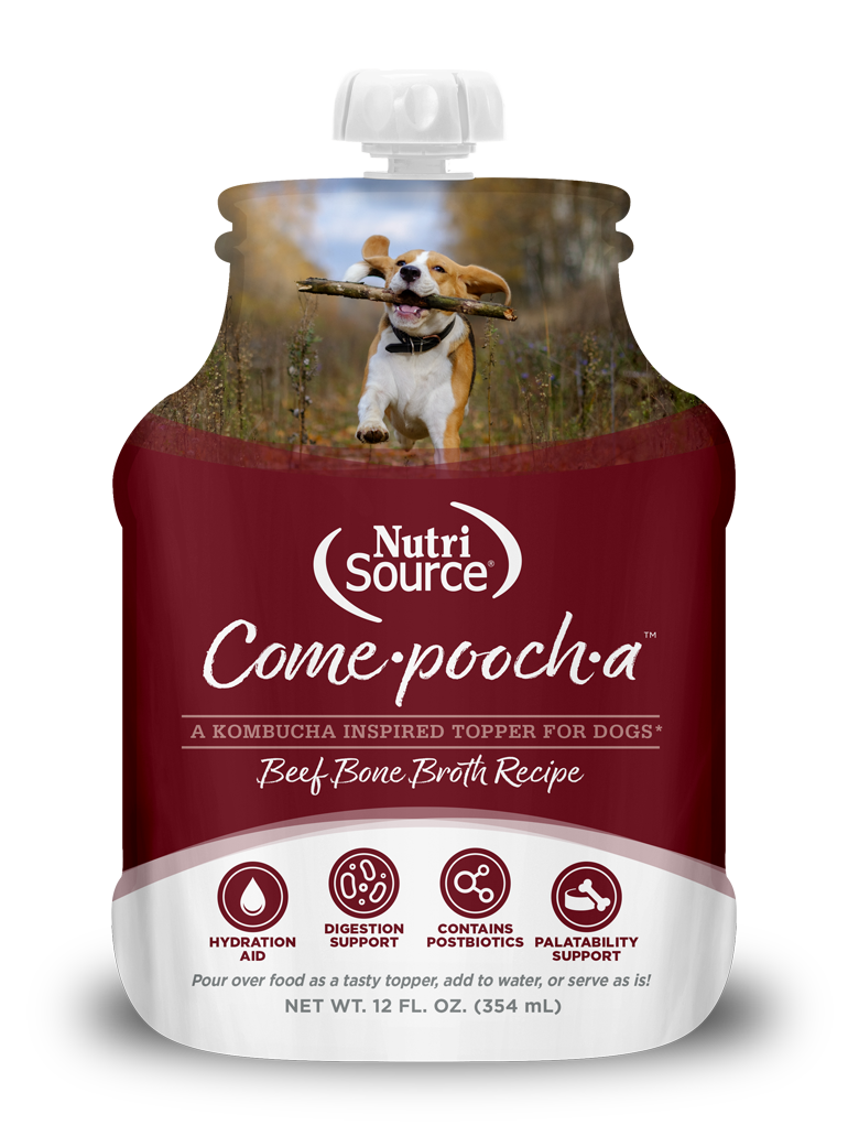 NS Come Pooch A Bone broth Beef 12 oz.