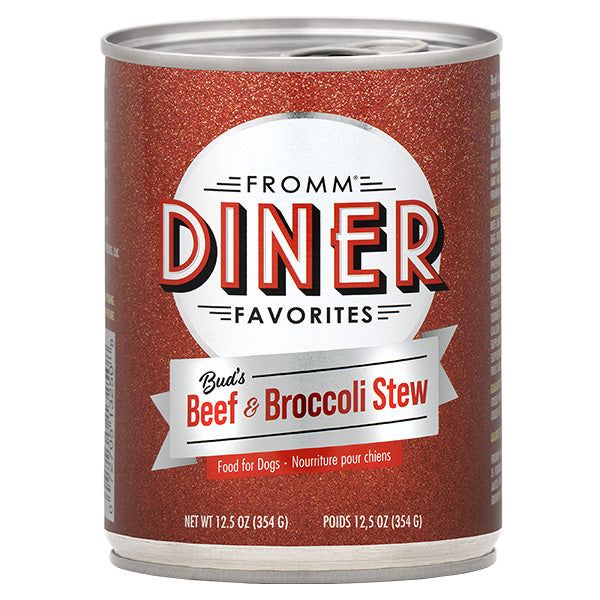 Fromm Diner Buds Beef &amp; Broccoli Stew can 12.5oz