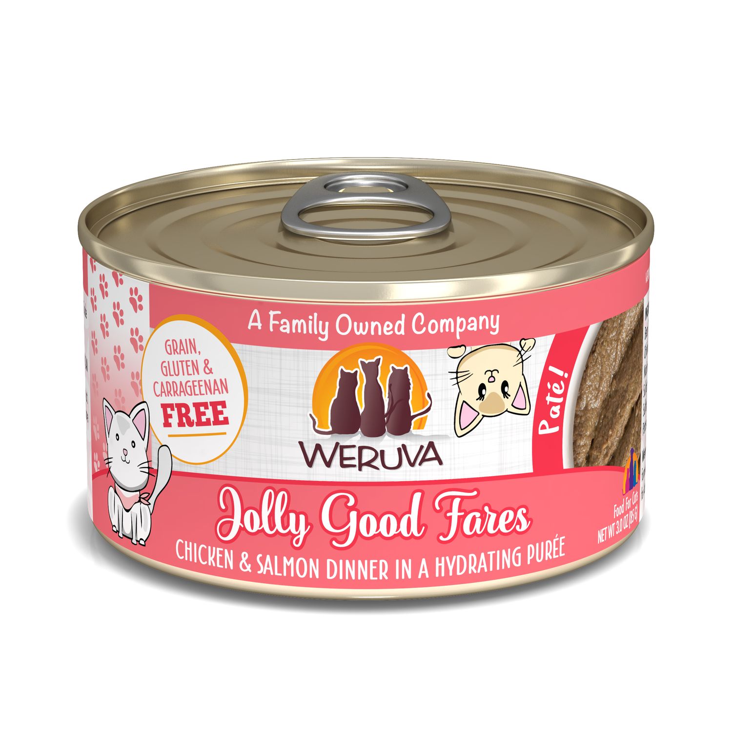 Weruva Canned Cat Food Jolly Good Fares 3oz