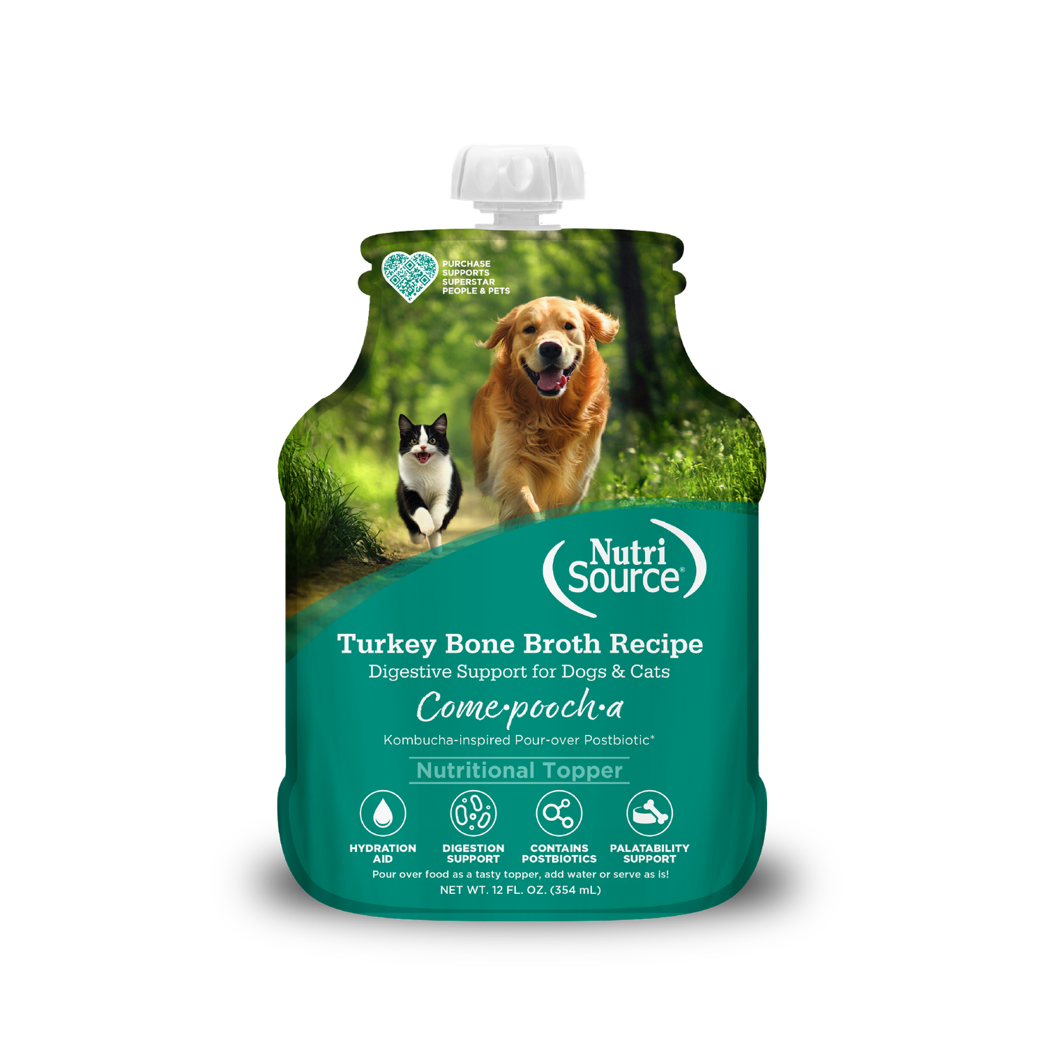 NS Come Pooch A Bone broth Turkey 12 oz.