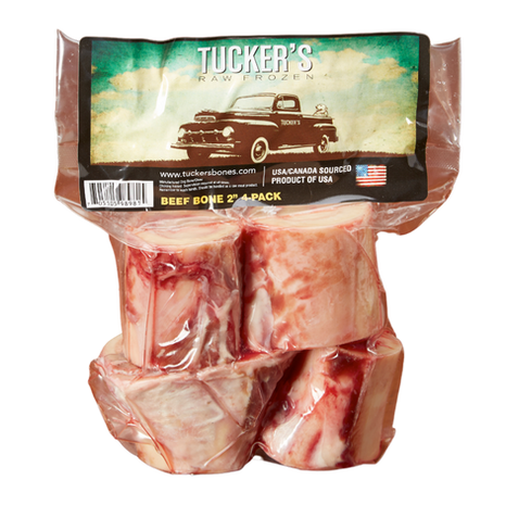 Tucker’s Frozen Raw Beef bones 4”-2 pk