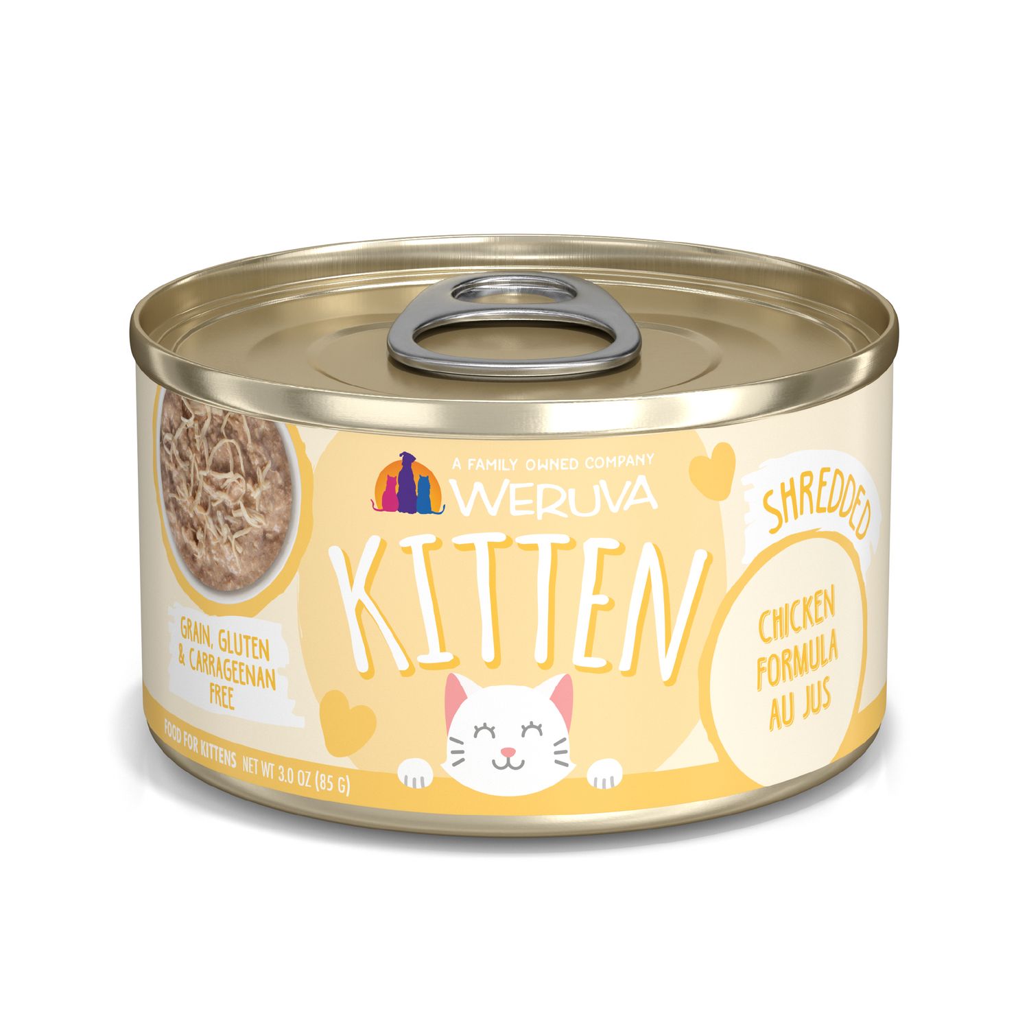 Weruva Canned Cat Food Kitten Chicken Au Jus 3 oz