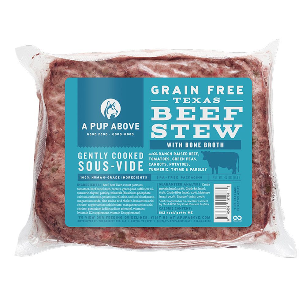 A Pup Above Beef Stew 1 lb patty