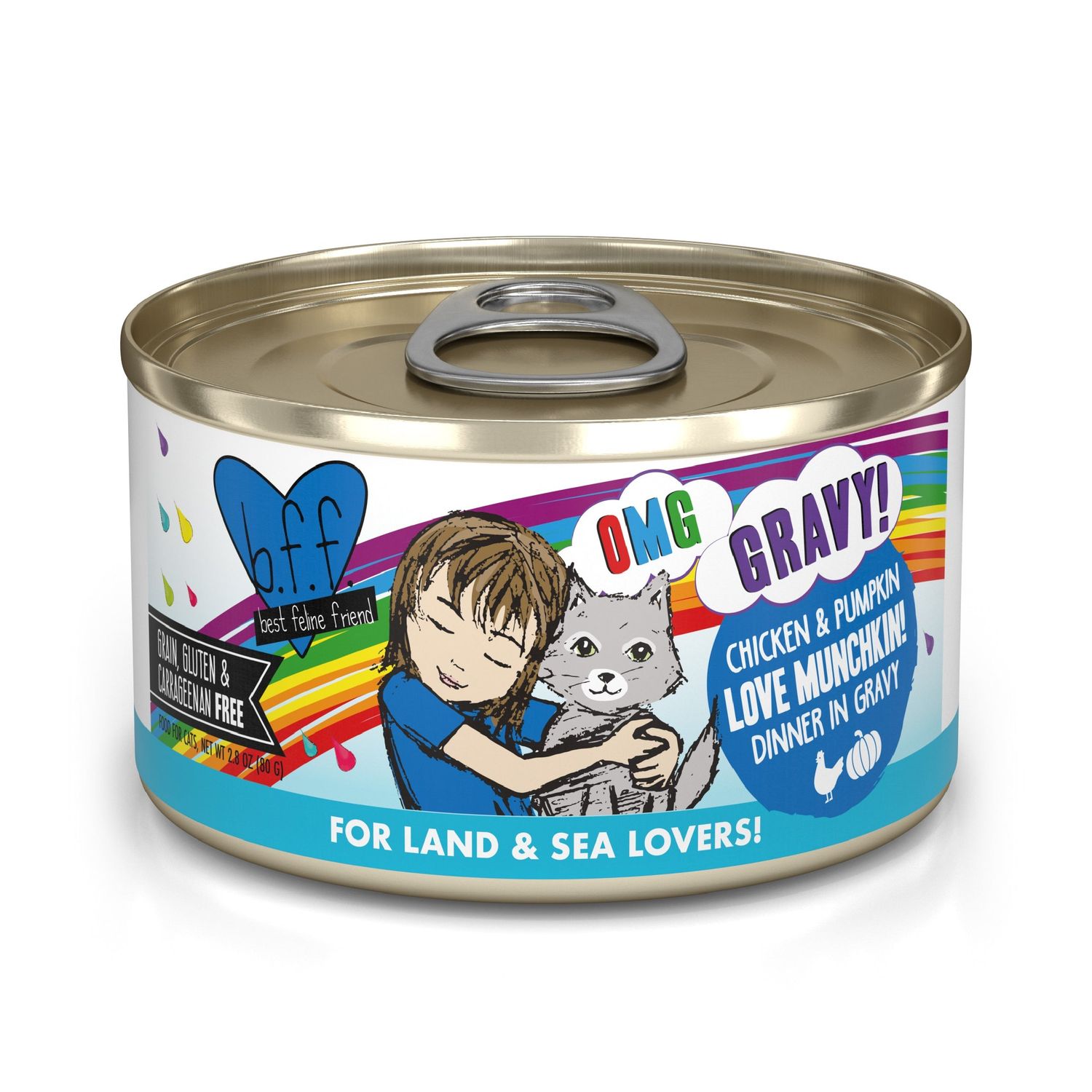 Weruva Canned Cat Food 2.8oz  Love Munchkin BFF OMG