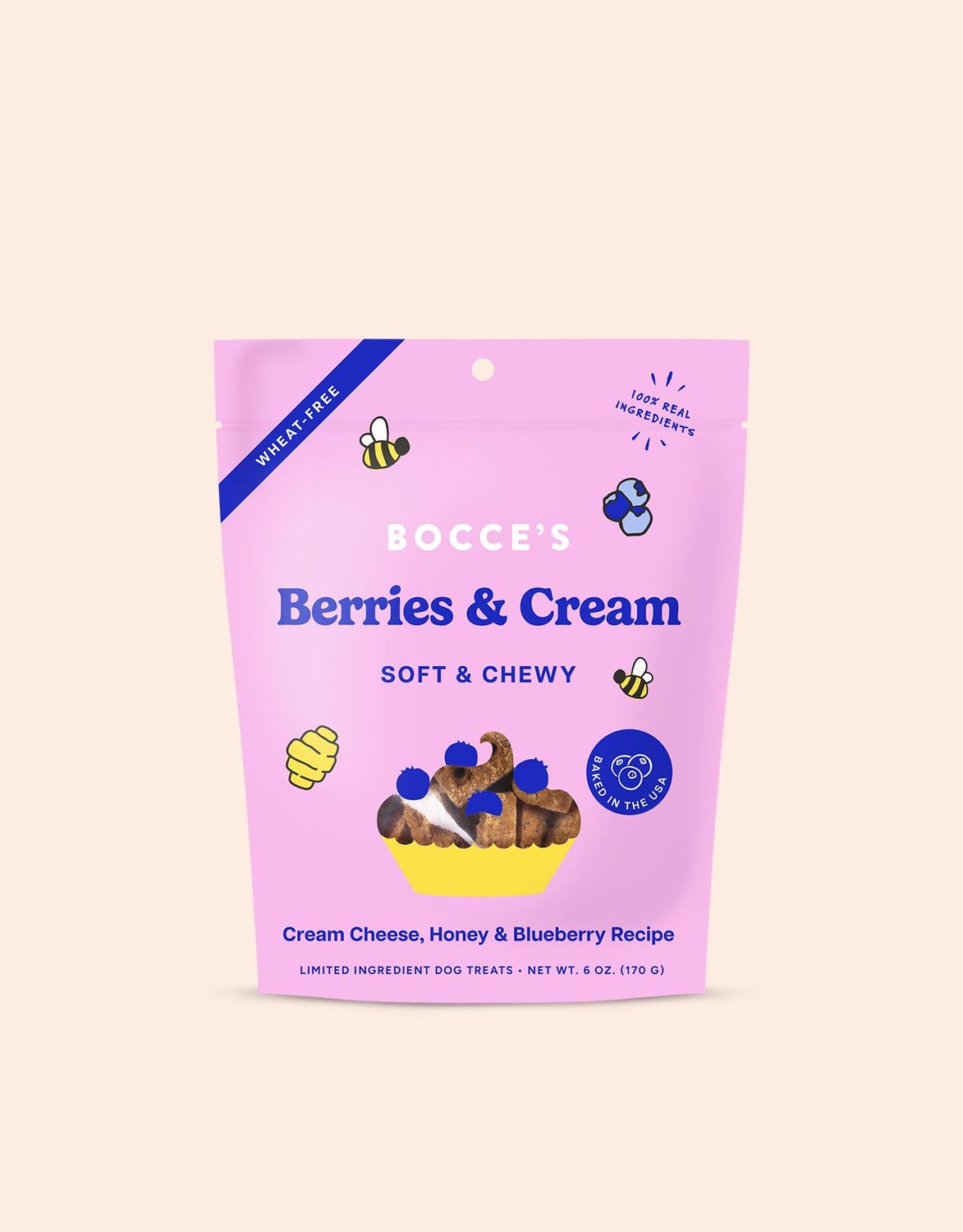 Bocce Soft &amp; Chewy Berries &amp; Cream 6oz